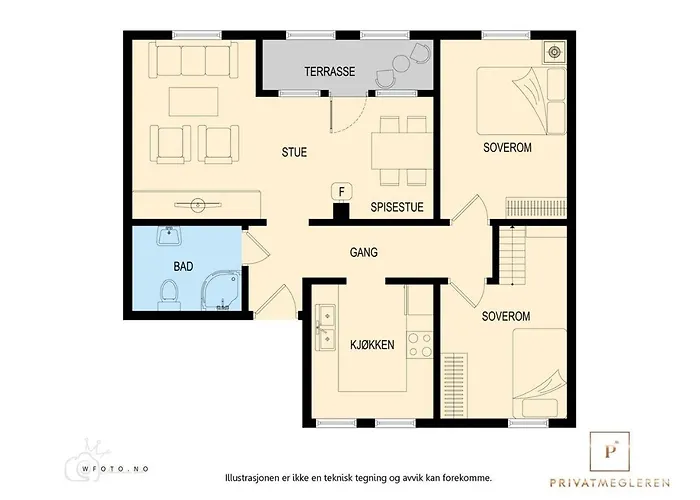 Top-floor W/great View Lejlighed *